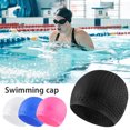 thumbnail image 4 of Silicone Swim Cap for Men Women Waterproof Bathing Cap to Keep Long Hair Dry Non-Slip Adult Swimming Caps for Swim Training Racing, 4 of 8