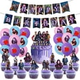 thumbnail image 3 of Disney Descendants 2 Theme Birthday Party Decoration Balloon Backdrop Cake Topper Party Supplies Baby Shower, 3 of 5
