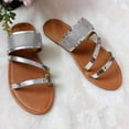 thumbnail image 5 of Samickarr Summer Sandals For Women Slippers Indoor And Outdoor Wide Women's Summer Rhinestone Slip-On Beach Open Toe Breathable Sandals Shoes, 5 of 9