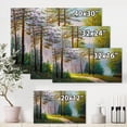 thumbnail image 4 of Designart ' Subtle Sunset Light Through The Trees II ' Lake House Canvas Wall Art Print, 4 of 4
