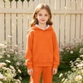 thumbnail image 5 of Xyant Kids Girls Boys Hoodies Cotton Long Sleeve Pullover Hooded Sweatshirts with Pocket (Orange,5-6 Years), 5 of 7
