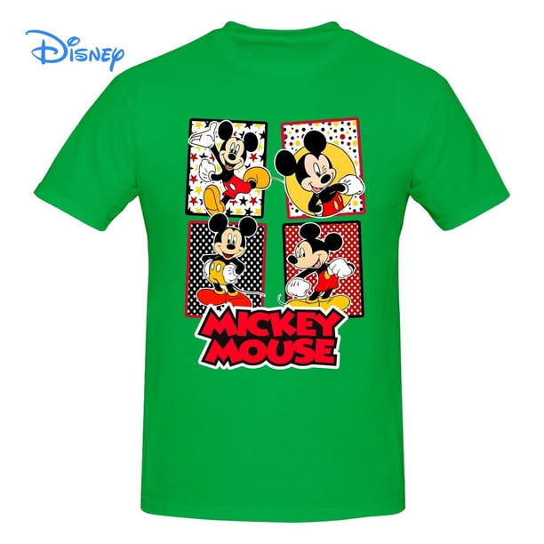 Disney Mickey Mouse T shirt Harajuku Short Sleeve T-shirt 100% Cotton Graphics Tshirt Brands Tee TopM Gao Jinjia LED