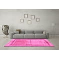 thumbnail image 3 of Ahgly Company Indoor Round Oriental Pink Modern Area Rugs, 7' Round, 3 of 4