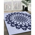 thumbnail image 2 of Ahgly Company Indoor Rectangle Patterned Heavenly Blue Area Rugs, 8' x 10', 2 of 6