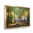 thumbnail image 3 of Designart 'Sunrise Glow Through The Awakening Fir Forest' Traditional Framed Canvas Wall Art Print, 3 of 5