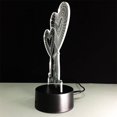 thumbnail image 2 of Double Heart Balloon I LOVE YOU 3D Optical Illusion Touch Color 7 The LED Night Light Desk Lamp, 2 of 5