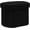 Black, variant on Storage Ottoman for Dorm Room, Boucle Folding Storage Ottoman Foot Rest, 16.14 Inches Small Collapsible Ottoman Cube for Living Room White Cream