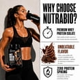 thumbnail image 4 of NutraBio 100% Whey Protein Isolate Protein Powder, 25g Protein with Complete Amino Acid Profile, Non-GMO, Soy & Gluten Free, Low Carb, Low Calorie Whey Protein Powder, Gourmet Chocolate, 20 Servings, 4 of 8