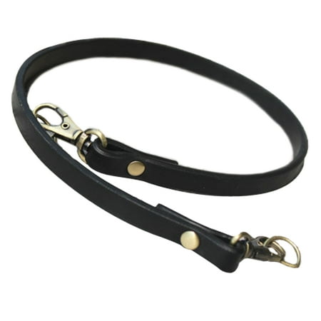 Black Leather French Purse - TopTie Slim Replacement Strap for Purse, PU Leather Shoulder Bag Strap 23 Inch Long-Black