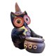 thumbnail image 1 of Estatua de búho, escultura, candelabro, adorno, artesanía, decoración, portavelas de té, soporte para vela para fiesta de Halloween y vacaciones Naranja, 1 of 9