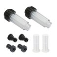 thumbnail image 1 of Water Filter for Garden Hose, 2 Pieces 3/4 Inch Water Prefilter Water Filter Set with 4 Filter Elements & 2 Quick Adapters, 1 of 5