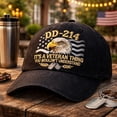 thumbnail image 2 of DD-214 Veteran Hat for Men DD-214 Embroidered Military Baseball Cap Veteran and Army Hats for Men Military Service Pride Gift Its a Veteran Thing, 2 of 8