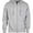 Heather Grey, variant on Men's Cotton Blend Lightweight Fleece Zip Up Hoodie Sweatshirt S, Black