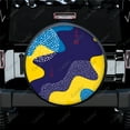 thumbnail image 1 of 80s-90s Style Color Splash Print Spare Tire Cover Waterproof Tire Wheel Protector for Car Truck SUV Camper Trailer Rv 14"-17", 1 of 5