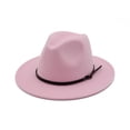 thumbnail image 1 of Bowler Hat,Pink British Style Top Vintage Bowler Hat Top Hat Achieve More, 1 of 1