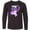 AB-Black, variant on Inktastic I Wear Purple For My Aunt Lupus Awareness Long Sleeve Youth T-Shirt