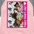 thumbnail image 3 of Barbie - Happy Heart Day - Toddler And Youth Girls Raglan Graphic T-Shirt, 3 of 4