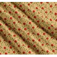 thumbnail image 3 of Soimoi Cotton Cambric Fabric Leaves & Strawberry Fruits Print Fabric by Yard 56 Inch Wide, 3 of 7