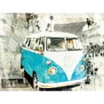 thumbnail image 3 of Sola, Bresso 24x19 Black Modern Framed Museum Art Print Titled - Hippie Van, 3 of 5