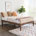 thumbnail image 6 of Powell Plumley 15.75" High Low Profile Platform Bed Frame, Full, Walnut, 6 of 16