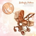 thumbnail image 6 of The New York Doll Collection Convertible Combo Baby Doll Stroller Beige Butterfly, 6 of 6