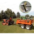thumbnail image 3 of Yaegoo Lawn Mower Hitch, Garden Tractor Trailer Hitch Receiver Solid Iron Construction - Black, 3 of 9