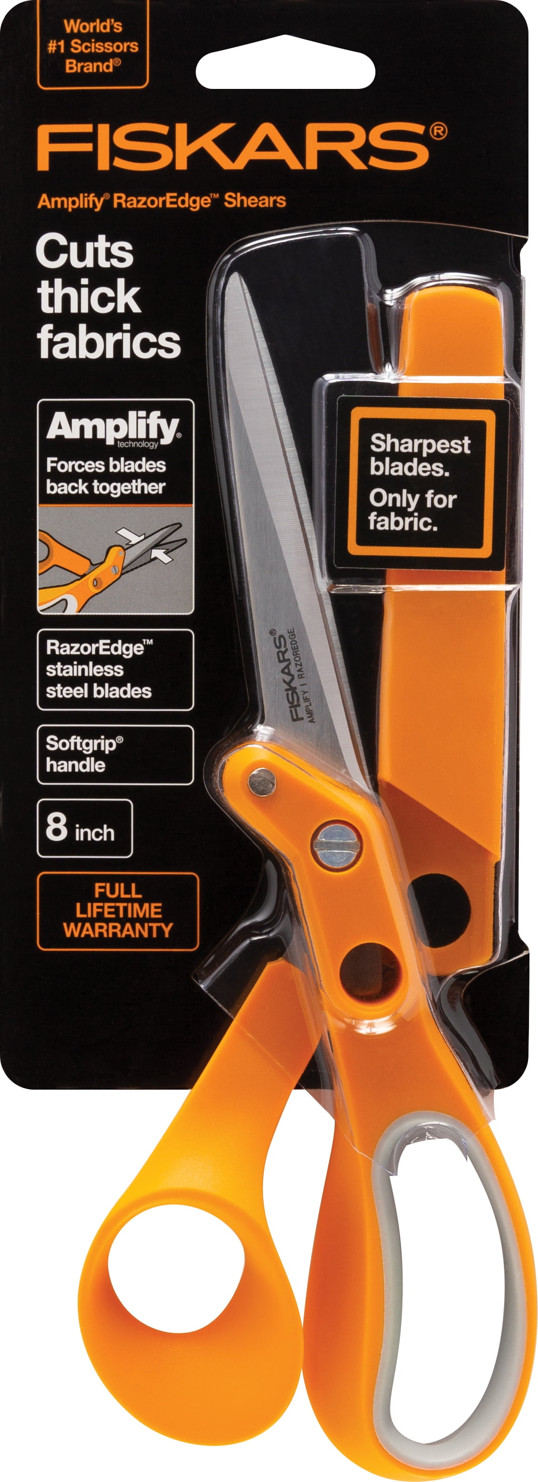 Fiskars Crafts 8185 RazorEdge Softgrip Fabric Shears 8-Inch Fiskars Crafts 8185 RazorEdge Softgrip Fabric Shears 8-Inch