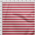 thumbnail image 3 of oneOone Cotton Poplin Twill Bright Red Fabric Stripes Craft Projects Decor Fabric Printed By The Yard 56 Inch Wide-VKD, 3 of 4
