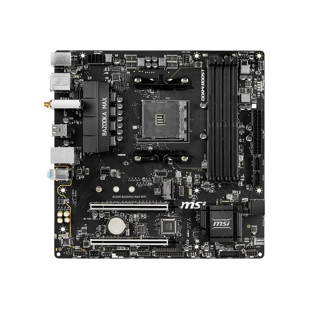 MSI B450M BAZOOKA MAX WIFI Motherboard micro ATX Socket AM4 AMD