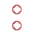 thumbnail image 1 of Naiovety Platos redondos estrechos y anchos prácticos, rueda de cadena de ciclismo, piezas de placa de de placa única con pernos de piñón, Rojo 2piezas Naiovety  CBP440157, 1 of 5