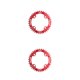 thumbnail image 1 of Toystoory Platos redondos estrechos y anchos prácticos, rueda de cadena de ciclismo, piezas de placa de de placa única con pernos de piñón, Rojo 2piezas Toystoory  CBP440157, 1 of 5