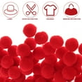 thumbnail image 3 of ETHZZLE Artificial Red Pompoms, Gentle Material for Handicrafts, 250Pcs, 3 of 6