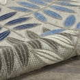 thumbnail image 3 of Nourison Aloha Indoor/Outdoor Grey/Blue 7'10" x ROUND Area Rug, (8 Round), 3 of 11