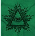thumbnail image 2 of Illuminati Triangle Conspiracy Theory Plus Size Crewneck Graphic Tee Shirt Brisco Brands 2X, 2 of 5