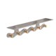thumbnail image 2 of Wall Mounted Coat Hook Rack | Alloy & Wood Organizer | Five-Hook 14.17" or Six-Hook 16.53" | Gray | Multi-Purpose Clothes Hanger for Porch Bathroom Kitchen Bedroom | Space-Saving Storage Shelf, 2 of 6