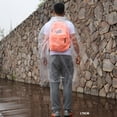thumbnail image 4 of Masteelf Transparent Disposable Raincoat Windproof Hooded Poncho for Adults One Size Fits Most Lightweight and Durable 5 Pieces, 4 of 8