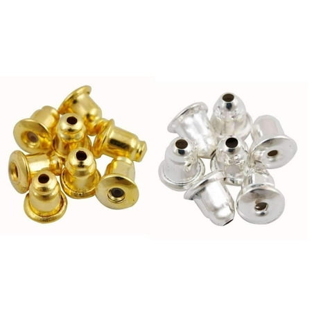 On Replacement Earring Backs Stopper Bullet Style Gold On Replacement Earring Backs Stopper Bullet Style Gold Silver Or Mixed 10