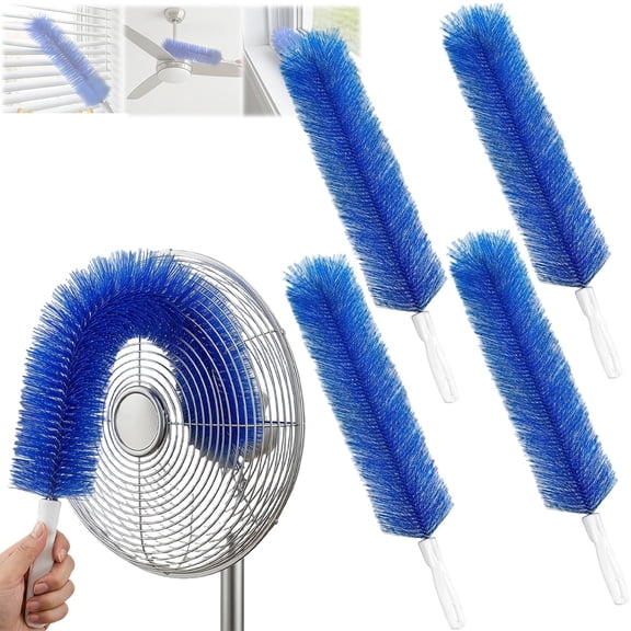 Bendable Microfiber Head,Reusable Dust Remover, 2026 New Flexible Microfiber Fan Cleaner Brush for Electric Fans, Air Conditioning, Home Car Vents, Curtain