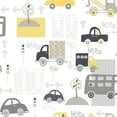thumbnail image 5 of Galerie Wallcoverings  Just 4 Kids 2 City Traffic Non-woven Matte Wallpaper Roll 33 feet x 21 inches - Yellow, 5 of 5