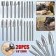 thumbnail image 1 of Wood Carving Engraving Drill Bit Set for Dremel - 20 Pieces, HSS Carbide Rotary Burrs, Various Sizes, Compatible with Rotary Tools, 1 of 5