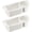 White-2, variant on ABCISI Boat Seat Cup Holder for Marine B100 B200, ABS Plastic Boat Caddy Organizer with Drainage & Reserved Installation Holes, Boat Cabin Storage Fishing Accessories Caddy, White, 1pcs