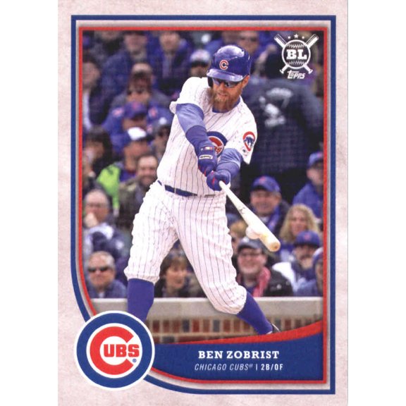 Collectible 2018 Topps Big League #388 Ben Zobrist Cubs MLB Baseball Trading Card