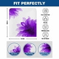 thumbnail image 6 of Gradient Floral Dining Chair Back Cover Only, Purple Translucent Flower Decorative Set of 4 Chair Back Covers, Removable Washable for Dining Room, Banquet & Holiday Decoration, 6 of 9
