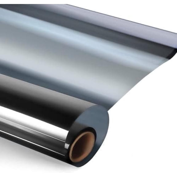 Rockrose One-Way Window Tint Film - 96% UV-resistant Reflective Window Film for Heat Blocking - Anti-Scratch Privacy Window Film for Home and Office -36 in. X 6.5 in.