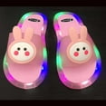 thumbnail image 2 of Toddler Kids Bunny Slippers for Baby Boys 3 Slippers Girls Slippers for Girls Princess Stylish Cartoon Light Indoor Outdoor Non- Slippers Toddler Slipper Size 9 Shower Slipper 2-5Y Kids Winter Sli, 2 of 4