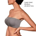 thumbnail image 3 of Wireless Bra Strapless Bras Pull-On Closure Underwear Good Elasticity Easy Matching for Dresses Off Shoulder Clothes Party light gray, 3 of 6