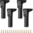 thumbnail image 1 of Lunfar (20CM) Set of 4 Folding Table Legs, Foldable Table Legs, Practical Black Furniture Legs, Metal Furniture Legs, Replacement Legs for Table Bed Sofa, 1 of 5