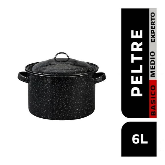 Olla Cinsa 24 cm Negro Jaspe