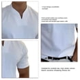 thumbnail image 4 of Camiseta de cuello en V, camiseta de manga corta con cuello en V para hombre, camiseta elástica para hombre, valor excepcional, 4 of 4