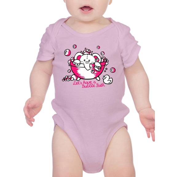 Cute Elephant In Bathtub Bodysuit Infant -Image by Shutterstock, Newborn